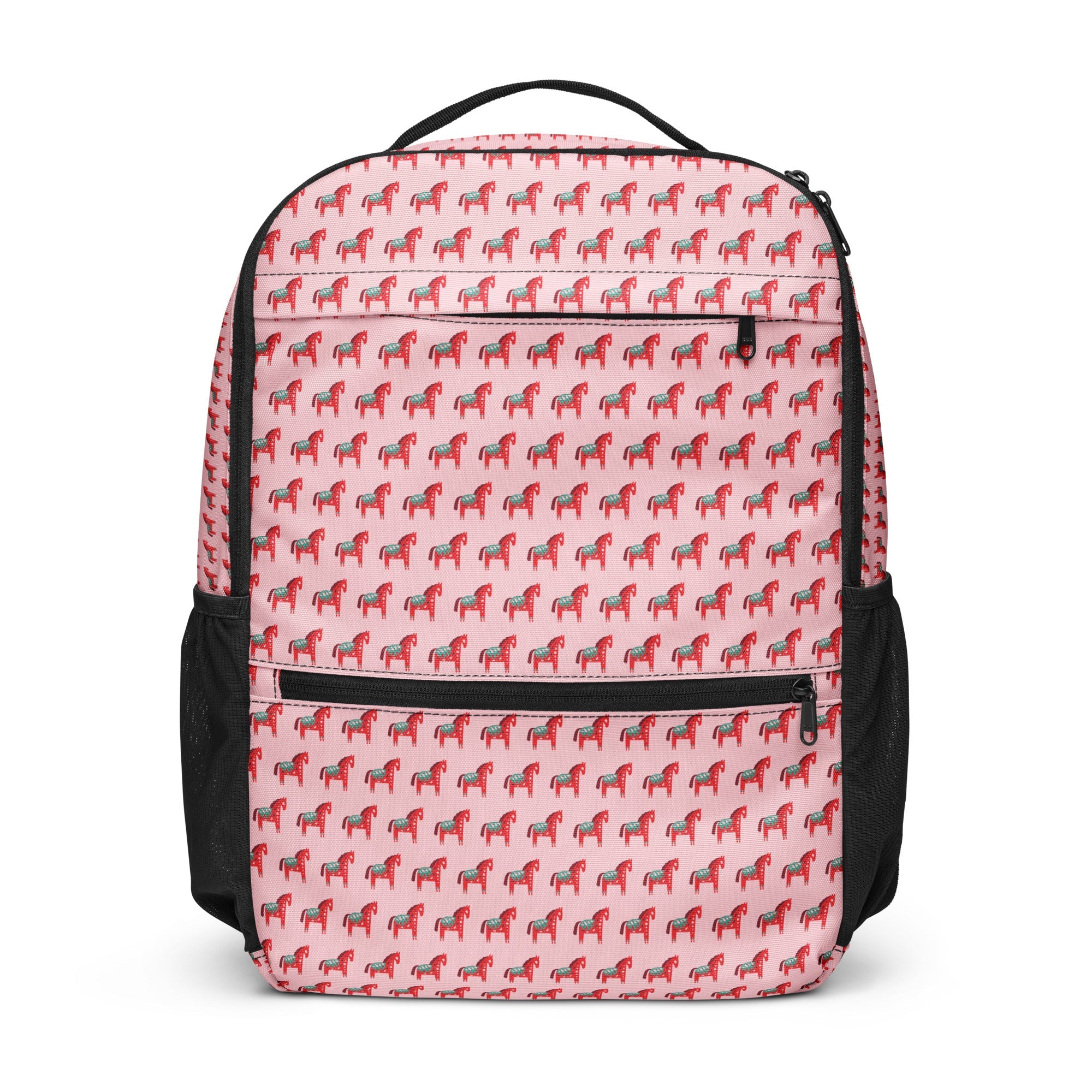 Pink Horse Print - Black