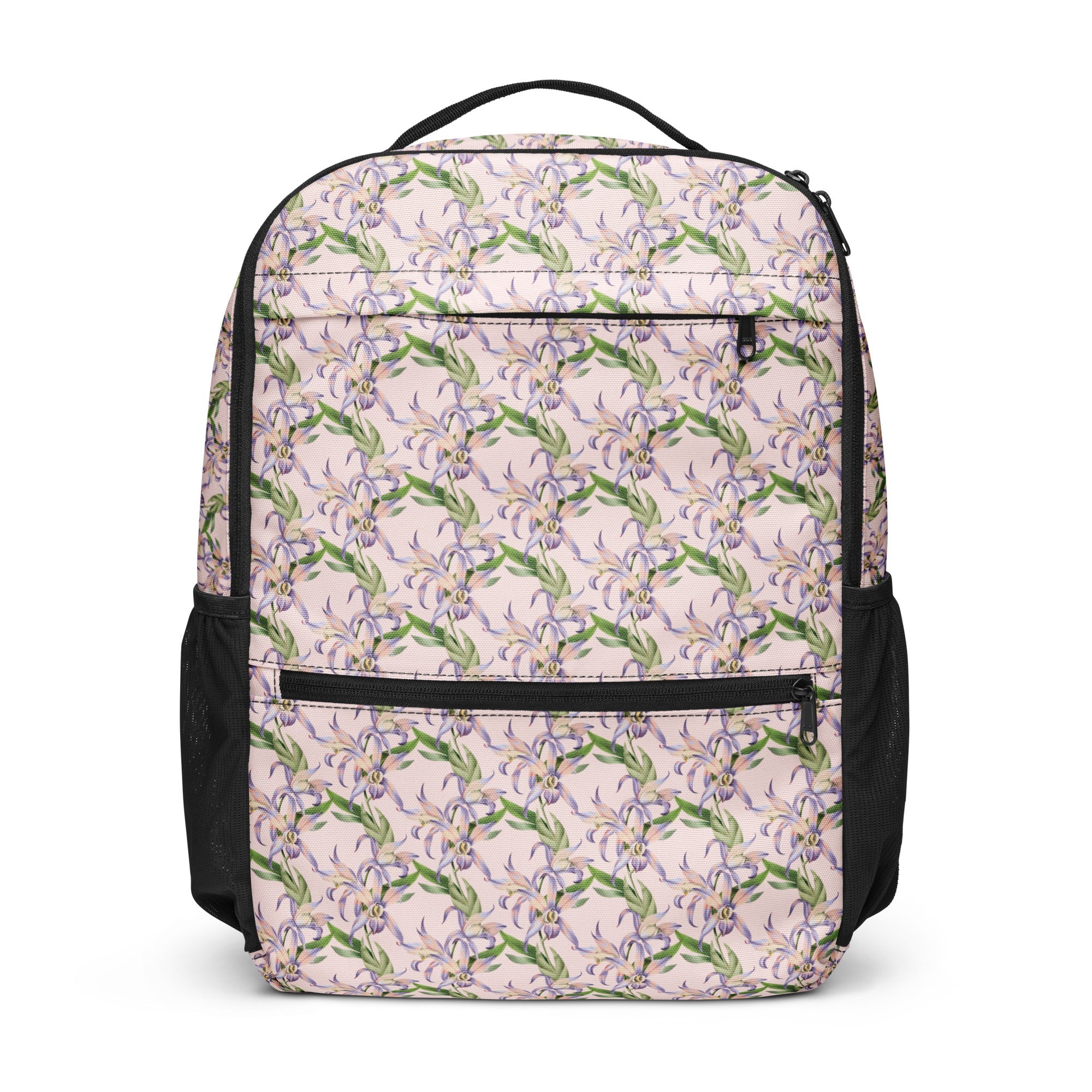 Blush Pink Damask - Black