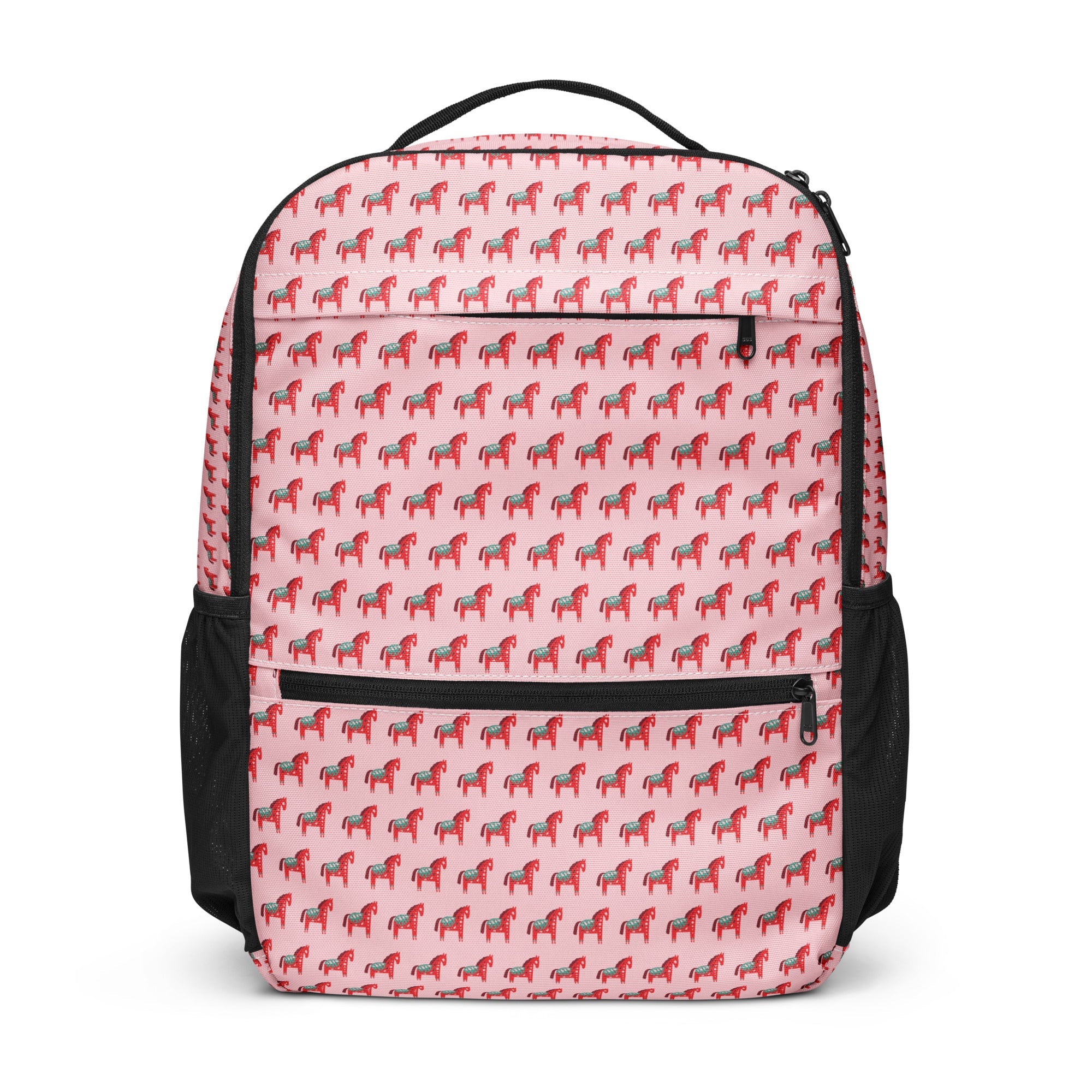 Pink Horse Print - White