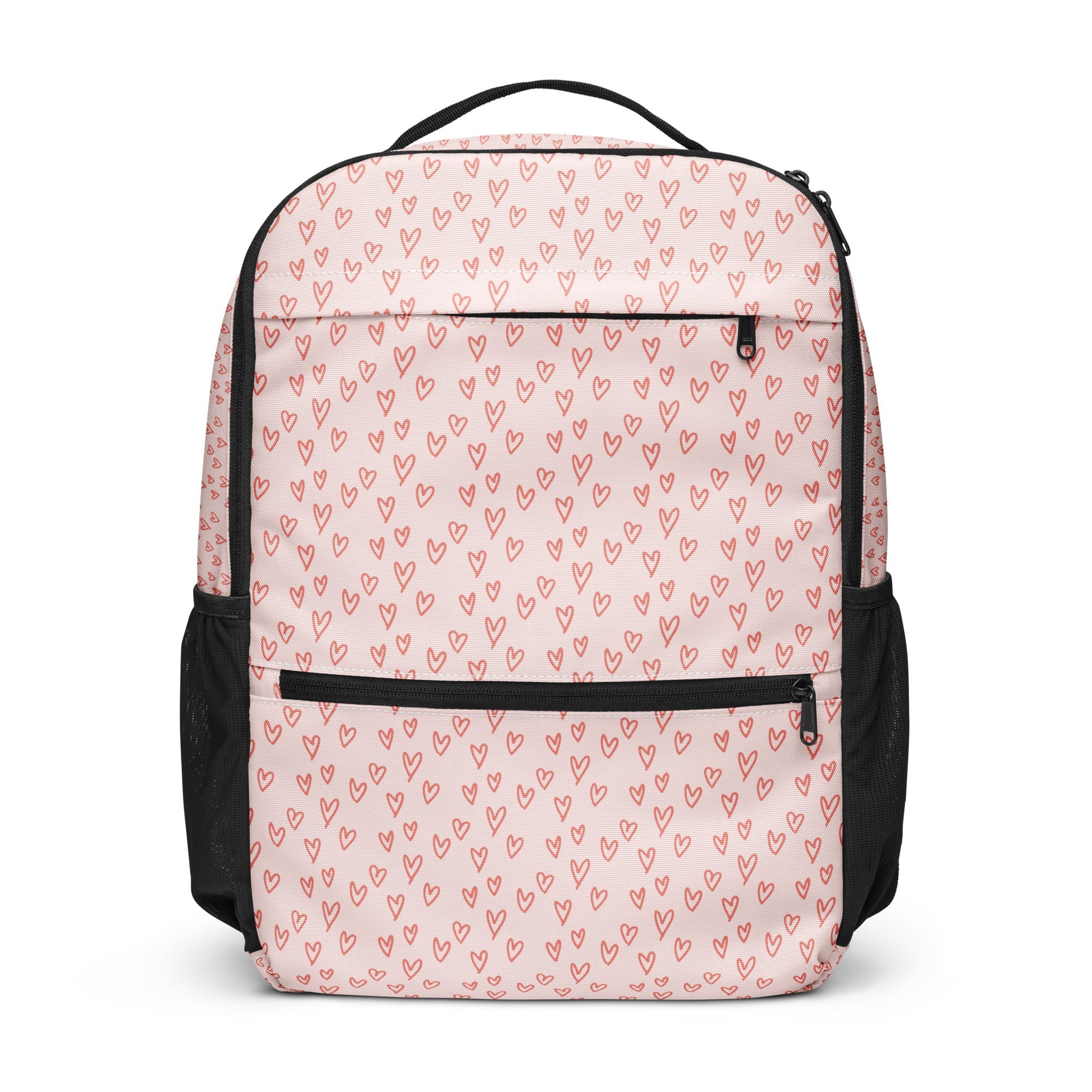 Blush Heart Print - White
