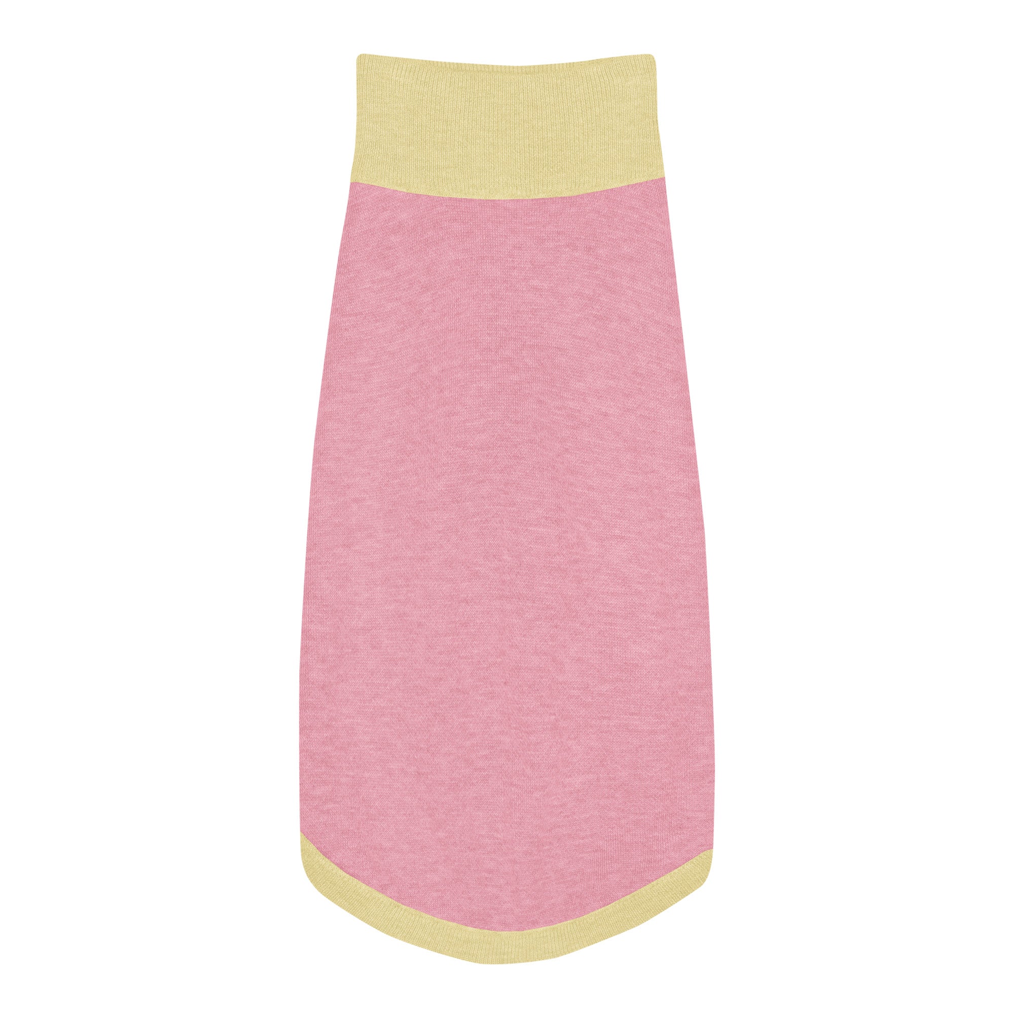 Knitted Pet Sweater - Pink / Butter